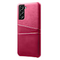 Miniatyrbillede 2 af 5: KSQ Velbeskyttet PU Læderbelagt Hård PC-etui med Design med Dobbelte Kortpladser til Samsung Galaxy Multicolor Style H