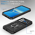 Pikkukuva 4 / 5: Samsung Galaxy A54 5G PC TPU -kotelo, jossa jalusta, iskunkestävä suojus korttipaikalla ja linssinsuojalla Multicolor Style D