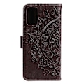 Miniatyrbillede 3 af 5: Præget Mandala Blomst Pung Læder Etui med Rem til Samsung Galaxy A52 4G/5G/A52s 5G Multicolor Style H