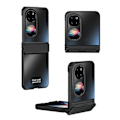 Miniatyrbild 2 av 5: Hårt PC Vikbart Telefonfodral för Huawei P50 Pocket, Matt Elektroplätering Anti-fall Skydd Multicolor Style D