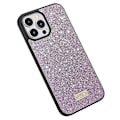 Miniatyrbild 1 av 5: SULADA Baksidesskydd för iPhone 15 Pro, PU Läderbelagd PC+TPU Glitter Paljetter Mobilskal Multicolor Style E