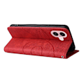 Miniatyrbillede 4 af 5: KT Læder Serie-1 Til iPhone 16 Etui Farvesplejsning Tegnebog PU Læder Telefon Cover Multicolor Style D