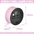 Miniatyrbild 5 av 5: Barnväckarklocka för flickor,små väckarklockor vid sängen för sovrum, söta inlärningstid väckarklockor Batteridriven (rosa kanin)