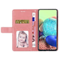 Miniatyrbillede 2 af 5: Til Samsung Galaxy A05 4G Etui Y-formet Linje Præget Læder Wallet Telefon Cover Multicolor Style D