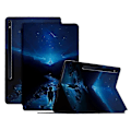 Miniatyrbillede 1 af 5: PU Læder Flip Cover med Støttefod og Mønsterprint til Samsung Galaxy Tab S7/S8 Multicolor Style B