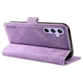 Miniatyrbillede 4 af 5: YIKATU YK-005 til Samsung Galaxy A54 5G Telefon Cover PU Læder Hud-berørings Wallet Stand Shell Cover Multicolor Style B