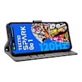 Pikkukuva 3 / 5: TECNO Spark Go 2025/Spark Go 1/Pop 9 Lompakkokotelo RFID-suojauksella PU-nahkakansi jalustalla Multicolor Style C