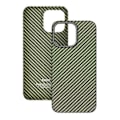 Pikkukuva 2 / 5: KZDOO iPhone 16 Pro -kotelo aramidikuidusta, tukee langatonta latausta- Multicolor Green