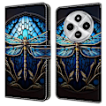 Miniatyrbild 1 av 5: TPU+PU Läder Flip Fodral För Xiaomi Redmi 14C 4G/14R 5G/Poco C75 4G Mönstertryckt Multicolor Style H