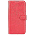 Miniatyrbillede 5 af 5: Lædercover til iPhone 16 Pro Max Wallet Case med Litchi-tekstur Multicolor Style D