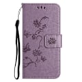 Miniatyrbillede 4 af 5: Til Samsung Galaxy A05 4G Etui Præget PU Læder Wallet Foldbart Stativ Telefon Cover Multicolor Style C