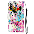 Miniatyrbild 3 av 5: Plånboksfodral för Sony Xperia 10 V Mönstertryck PU Läder Ställ Telefonskal med Rem Multicolor Style A