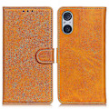 Miniatyrbillede 1 af 5: Læder telefoncover til Sony Xperia 5 V, ridsefast, tekstur af okselæder, pung med stativ Multicolor Style D