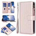 Miniatyrbillede 5 af 5: BF Style-19 læder telefoncover med pung, stativ og lynlåslomme til Xiaomi Redmi Note 13 5G Multicolor Rose Gold