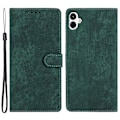 Miniatyrbillede 1 af 5: Til Samsung Galaxy A05 4G Etui PU Læder Foldbart Stativ Ensfarvet Telefoncover Multicolor Style E