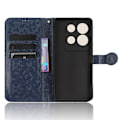 Miniatyrbillede 4 af 5: Til Infinix Note 30 Vip 5g Telefon Wallet Etui Dot Præget Stativ Pu Læder Cover Dark Blue