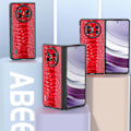 Miniatyrbild 5 av 5: Skal för Huawei Mate X5 Krokodiltextur Äkta Läder+TPU+PC Mobilskal Multicolor Style D