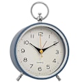 Miniatyrbild 1 av 5: Analog väckarklocka tickar inte med snooze-funktion för barn blå