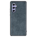 Miniatyrbild 1 av 5: För Samsung Galaxy A54 5g Anti-halk phone case Pu Läder Soft Tpu Stötsäkert cover Blue