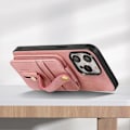 Miniatyrbillede 3 af 5: Style 02 Til iPhone 15 Pro Max Etui Vertikal Flip Korttaske TPU+PU Mobiltelefon Cover Multicolor Style C