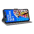 Pikkukuva 3 / 5: TECNO Spark Go 2025/Spark Go 1/Pop 9 Lompakkokotelo RFID-suojauksella PU-nahkakansi jalustalla Multicolor Style B
