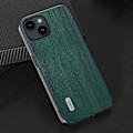 Miniatyrbild 3 av 5: Phone case för Iphone 15 Plus, Wood Texture Pu-läderbelagd Pc+tpu cover Green