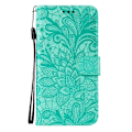 Pikkukuva 5 / 5: OnePlus 12 5G -kotelo pitsikukkakuvioinen PU-nahkainen lompakkokotelo Multicolor Green