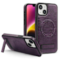 Miniatyrbild 1 av 5: Skal för iPhone 14 Plus Kompatibelt med MagSafe Slim-Fit PU Läderbelagd TPU+PC Skal Multicolor Style H