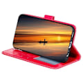 Pikkukuva 3 / 5: OnePlus 12 5G -kotelo pitsikukilla PU-nahkainen lompakkokotelo - Vihreä Multicolor Red