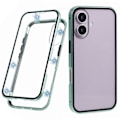 Miniatyrbild 1 av 5: För iPhone 16 Plus Skal Magnetiskt Fullständigt Skydd Transparent Mobilskal - Multicolor Green