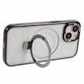 Pikkukuva 4 / 5: Läpinäkyvä TPU+PC suojakuori iPhone 15 Plus -puhelimelle, näkymätön jalusta ja magneettinen puhelinkuori Multicolor Style F
