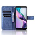 Miniatyrbild 2 av 5: För Tcl Ion X Diamond Texture Läder Phone Case anti-scratch Cover Blue