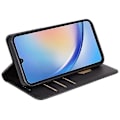 Miniatyrbillede 3 af 5: Til Samsung Galaxy A15 5G Etui Kalvetekstur Stand Wallet PU Læder Telefon Cover Multicolor Style B