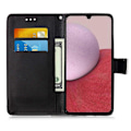 Miniatyrbillede 2 af 5: YB Mønsterprint Læder Serie-4 til Samsung Galaxy A15 4G Etui PU Læder Telefon Wallet Cover Multicolor Style E