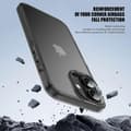 Miniatyrbilde 5 av 5: For iPhone 16 Deksel Støtsikker TPU+PC Matt Bakside - Multicolor White