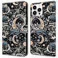 Miniatyrbillede 1 af 5: PU læder flip cover til iPhone 16 Pro med pung og ståfunktion Multicolor Style E