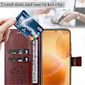 Miniatyrbillede 5 af 5: KT Imprinting Flower Series-3 til Xiaomi 14T Pro Etui Katte Træ Mønster Flip Læder Telefon Cover Multicolor Style H