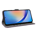 Miniatyrbillede 3 af 5: Læder Wallet Case med RFID-blokering til Samsung Galaxy A35 5G - Grøn Multicolor Purple
