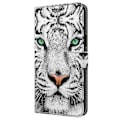 Miniatyrbild 4 av 5: Skal för iPhone 16 Mönstertryckt Skyddande Fodral TPU+PU Läder Flip Telefonfodral Multicolor Style D