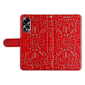Miniatyrbillede 5 af 5: Mobiltelefonetui til Oppo A58 4G, Wallet Stand Shell PU Læder Solsikke Præget Telefoncover Multicolor Style A