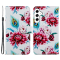 Pikkukuva 1 / 5: Samsung Galaxy A15 5G Kotelo Lompakko PU Nahka Kuvio Printti Puhelinkuori Multicolor Style S