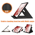 Miniatyrbillede 3 af 5: Roterende Stand Cover til Samsung Galaxy Tab S9 SM-X710, SM-X716B, SM-X718U PU Læder Smart Tablet Case Multicolor Style C
