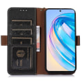 Miniatyrbillede 2 af 5: Til Huawei Nova Y91 4g/Enjoy 60x Wallet Telefon Cover Rfid Blokerende Læder Litchi Tekstur Stå Cover Black