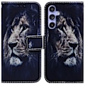 Miniatyrbillede 1 af 5: Til Samsung Galaxy A35 5G Etui Mønsterprint Læder Telefon Cover Multicolor Lion