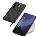 Miniatyrbillede 3 af 5: GKK Etui til Samsung Galaxy S25 Ultra, tekstureret PU+PC+TPU telefoncover - Krokodille tekstur Multicolor Python Texture