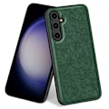 Pikkukuva 1 / 5: Samsung Galaxy S23 Fe Retro -puhelinkotelo, PU-nahkapäällysteinen TPU+PC, liukumaton ote Green