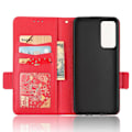 Miniatyrbillede 4 af 5: Læder Smartphone Etui til TCL 40R 5G, Dobbelt Magnetisk Lås Flip Wallet Stand Telefon Cover Multicolor Style D