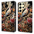 Pikkukuva 1 / 5: Samsung Galaxy S25 Ultra -kotelo PU-nahkainen lompakkopuhelinkotelo jalustalla Multicolor Style D