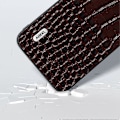 Miniatyrbild 3 av 4: För Samsung Galaxy S23 FE Krokodiltextur Äkta Läder+PC+TPU Telefonfodral Stöttåligt Skydd Multicolor Style D