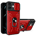 Pikkukuva 1 / 5: iPhone 16 Plus -kotelo PC+TPU-jalustalla ja kameran liukusuojalla Multicolor Style F
